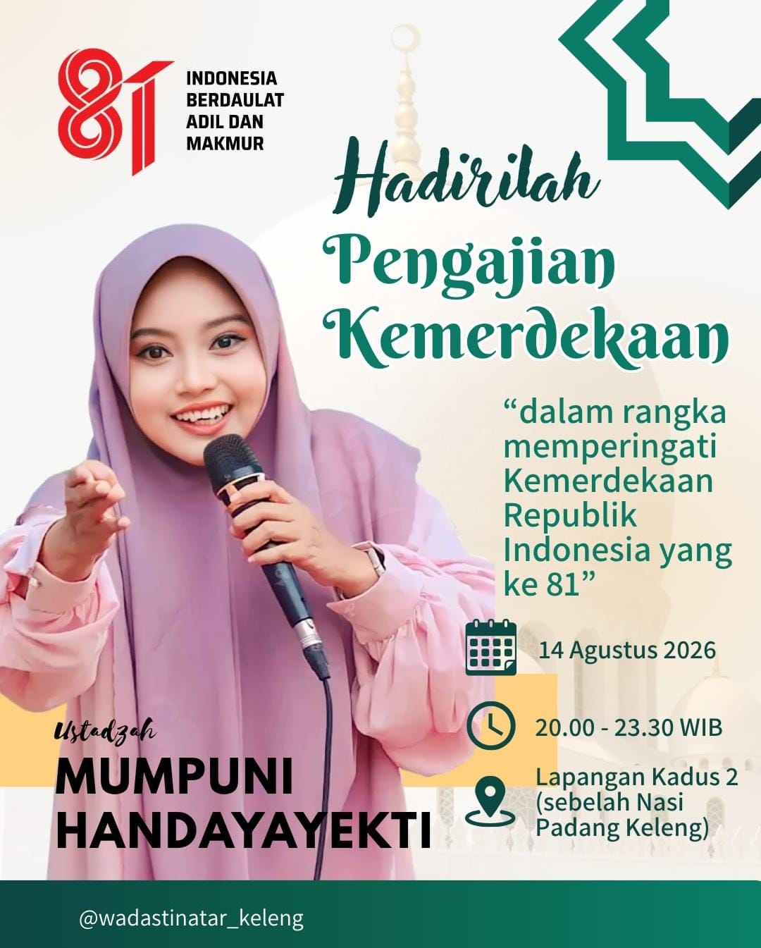 Pengajian Akbar Ustadzah.Mumpuni Handayayekti